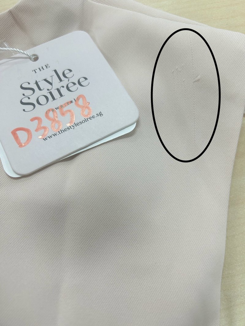 DEFECT | Brynn Bow Sleeveless Top in Light Pink in S,L