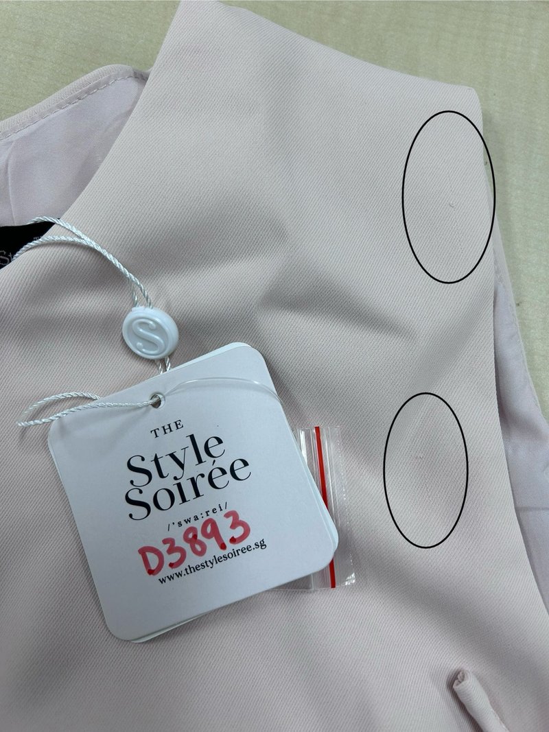 DEFECT | Brynn Bow Sleeveless Top in Light Pink in L