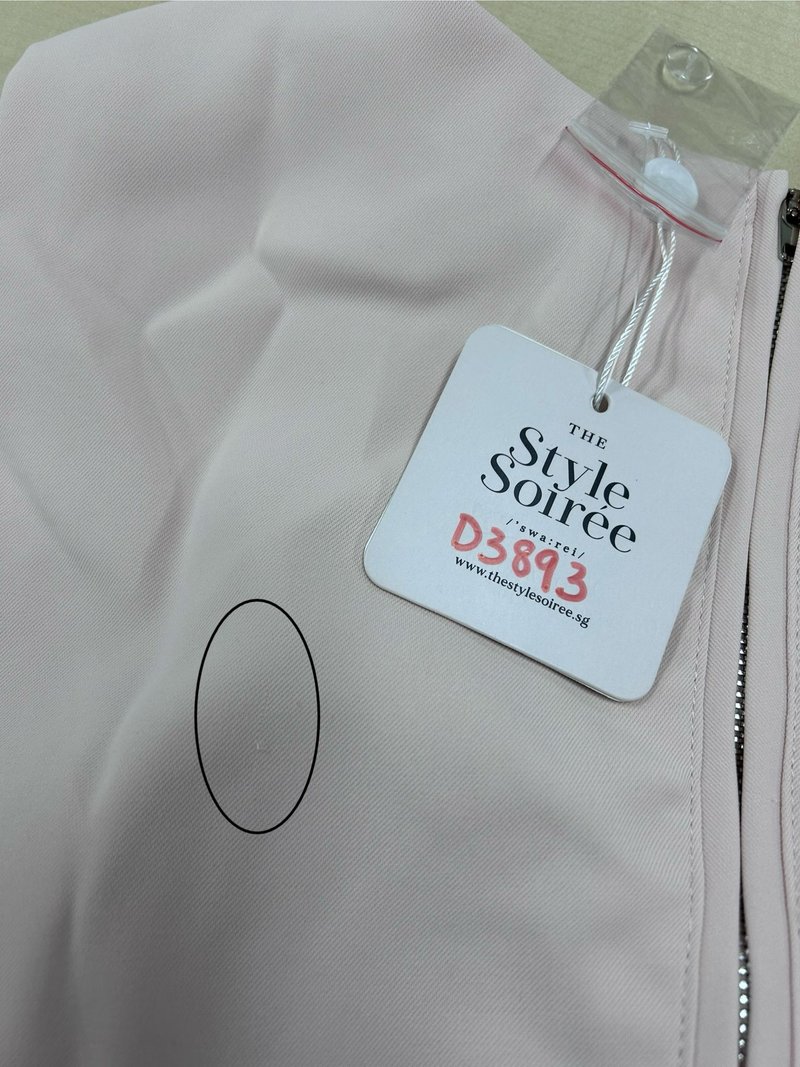 DEFECT | Brynn Bow Sleeveless Top in Light Pink in L