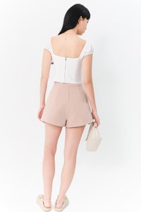 DEFECT | Heather High Waist Shorts in Nude Blush in M DEFECT | Heather High Waist Shorts in Nude Blush in M