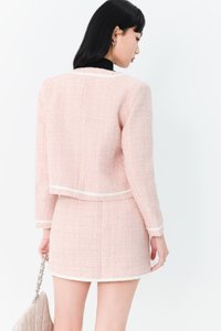 Tabina Tweed Co-ord Jacket in Pink Tabina Tweed Co-ord Jacket in Pink