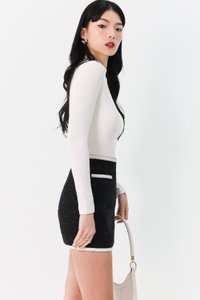 Tabina Tweed Co-ord Skorts in Black