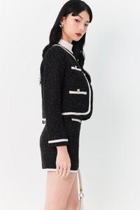 Tabina Tweed Co-ord Set in Black