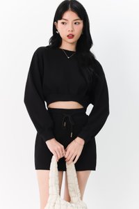 Cae Co-ord Pullover Top in Black Cae Co-ord Pullover Top in Black