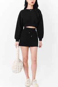 Cae Co-ord Drawstring Skorts in Black