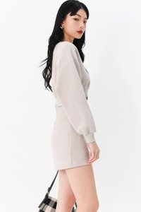 Cae Co-ord Pullover Top in Light Grey