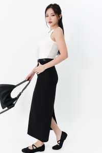 Bran Belted Midaxi Skirt in Black Bran Belted Midaxi Skirt in Black