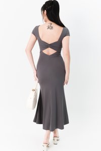 Teni Tee Midaxi Dress in Grey