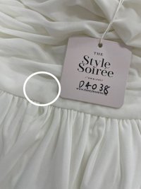 DEFECT | Marissa Mesh Tie Romper Dress in White in L