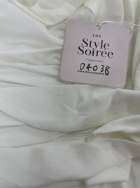 DEFECT | Marissa Mesh Tie Romper Dress in White in L