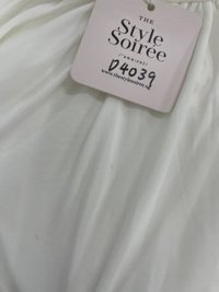 DEFECT | Marissa Mesh Tie Romper Dress in White in L 