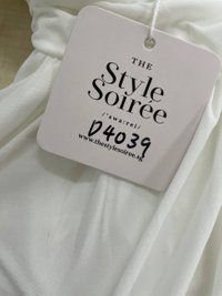 DEFECT | Marissa Mesh Tie Romper Dress in White in L 