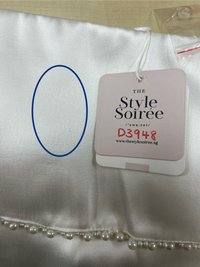 DEFECT | Parisie Pearl Satin Top in White in M