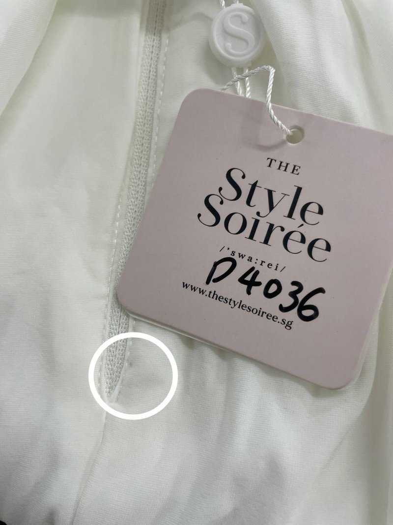 DEFECT | Marissa Mesh Tie Romper Dress in White in M 