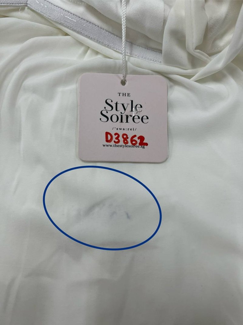 DEFECT | Marissa Mesh Tie Romper Dress in White in XXS, M, XL DEFECT | Marissa Mesh Tie Romper Dress in White in XXS, M, XL