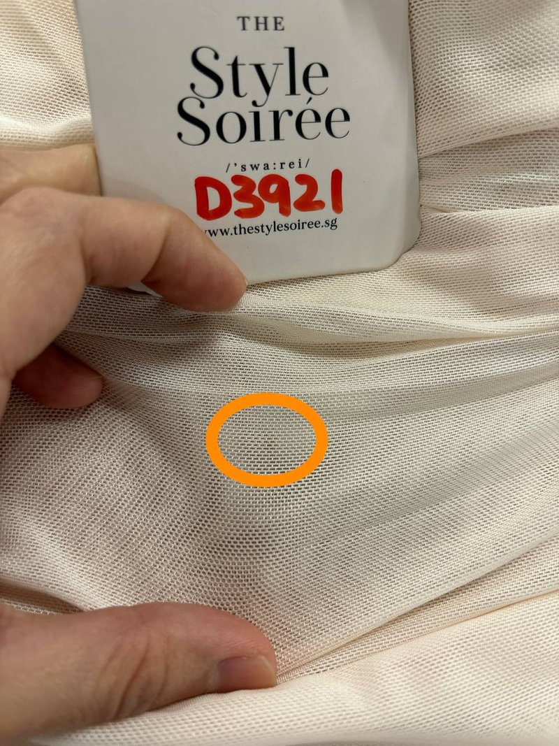 DEFECT | Macey Mesh Top in Cream Nude in XL DEFECT | Macey Mesh Top in Cream Nude in XL