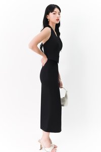 Carel Co-ord Mermaid Skirt in Midnight