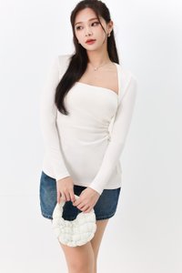 DEFECT | Bailey Cropped Bolero in White XXS DEFECT | Bailey Cropped Bolero in White XXS