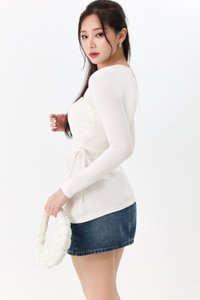 DEFECT | Bailey Cropped Bolero in White in XXS, XL
