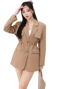 Catarina Co-ord Belted Set in Brown