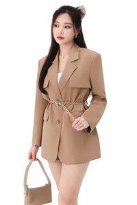 Catarina Co-ord Belted Set in Brown