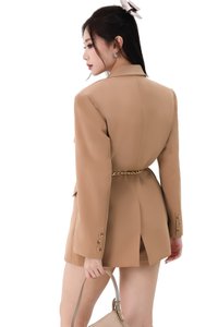 Catarina Co-ord Belted Set in Brown