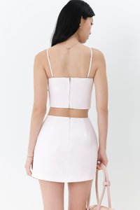 DEFECT | Caroline Co-ord Ribbon Top in White in XL