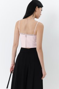 Bernice Bustier Corset Top in Pastel Pink