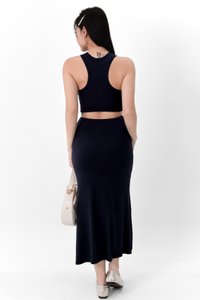 Carlos Casual Co-ord Top in Midnight Blue