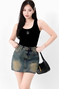TSS Embroidery Tank in Black TSS Embroidery Tank in Black