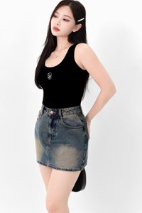 TSS Embroidery Tank in Black TSS Embroidery Tank in Black