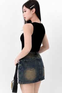 TSS Embroidery Tank in Black TSS Embroidery Tank in Black