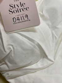 DEFECT | Richard Ruched Padded Top in White in XXS DEFECT | Richard Ruched Padded Top in White in XXS