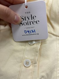 DEFECT | Cayla Co-ord Top in Light Yellow in XL