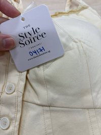 DEFECT | Cayla Co-ord Top in Light Yellow in XL