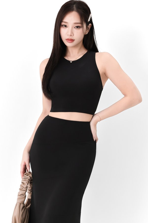 Carlos Casual Co-ord Top in Black