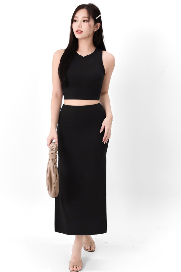 Carlos Casual Co-ord Top in Black