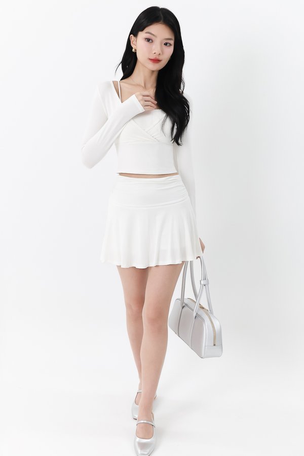 Lara Co-ord Skorts in White