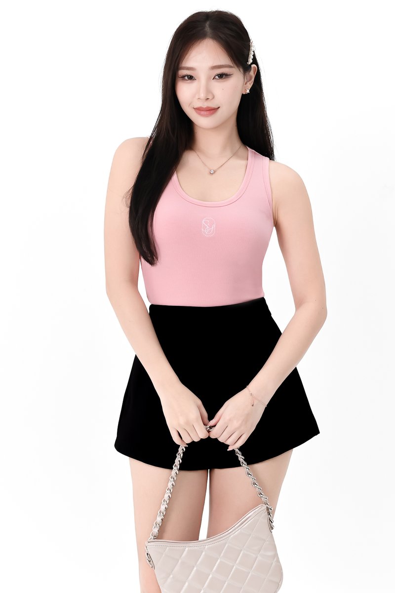 TSS Embroidery Tank in Pink