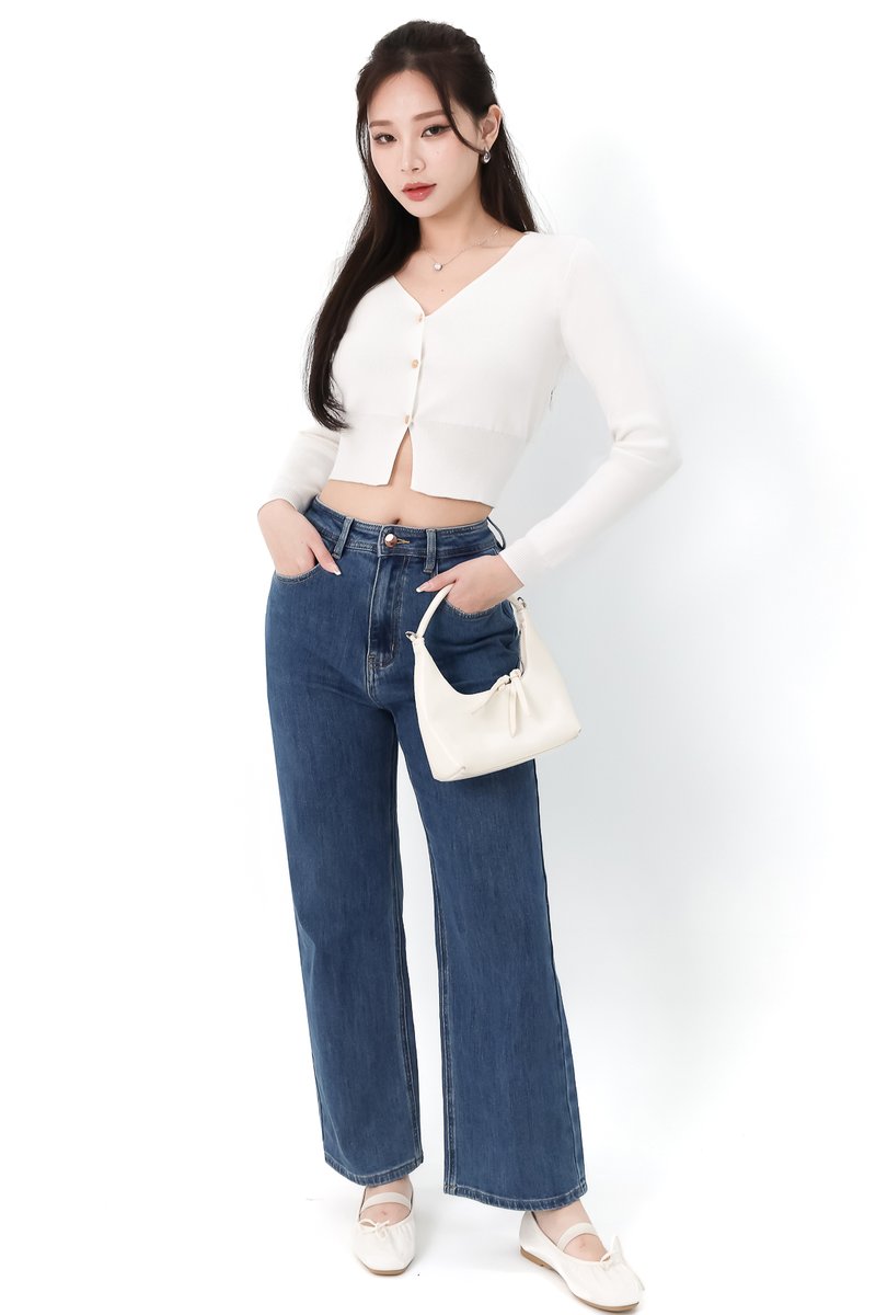 Steyra Straight Cut Denim Jeans V3 in Mid Wash