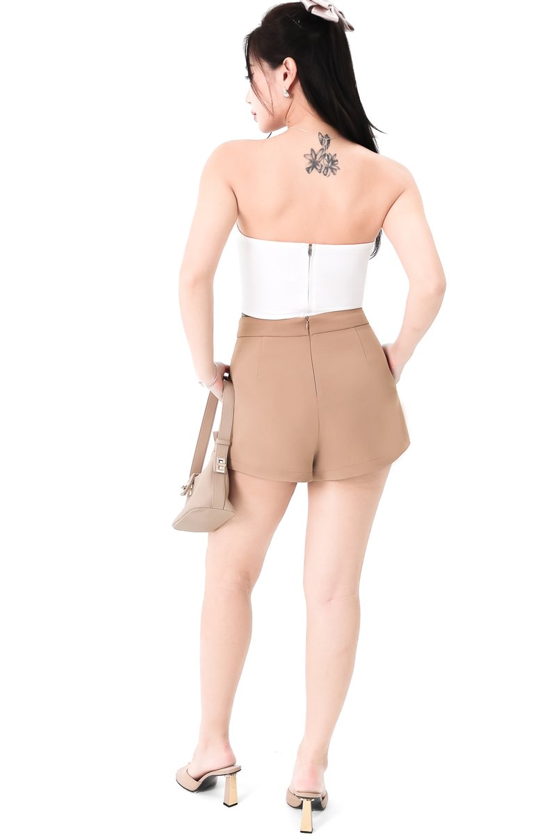 Catarina Co-ord Shorts in Brown Catarina Co-ord Shorts in Brown