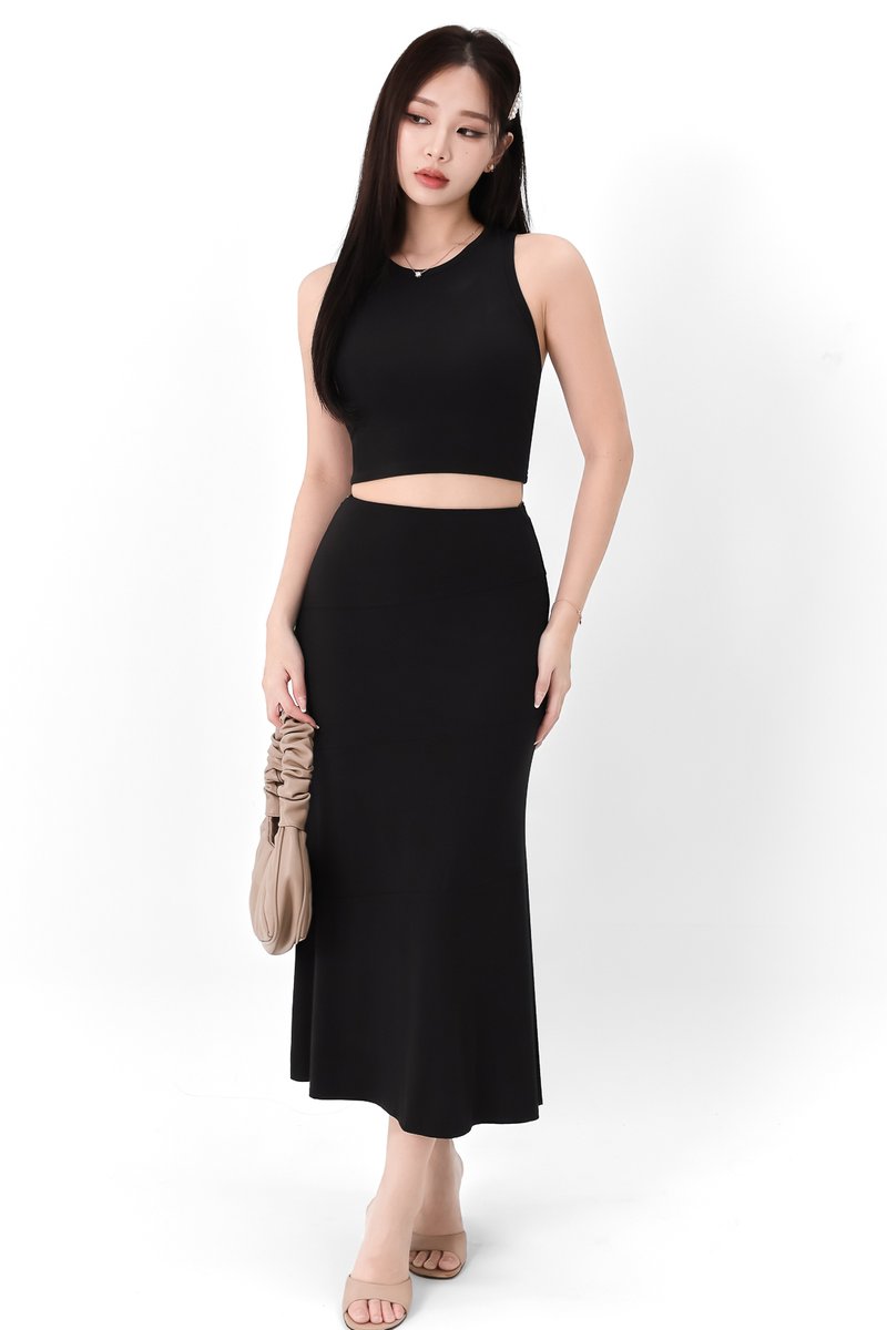 Carlos Casual Co-ord Top in Black