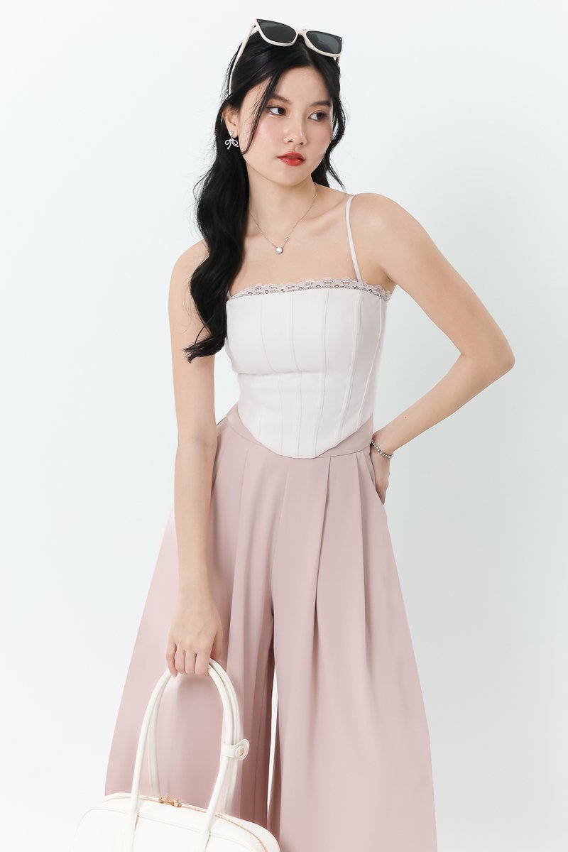 Bernice Bustier Corset Top in White