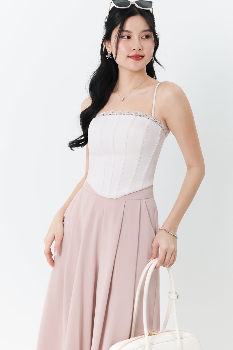 Bernice Bustier Corset Top in White