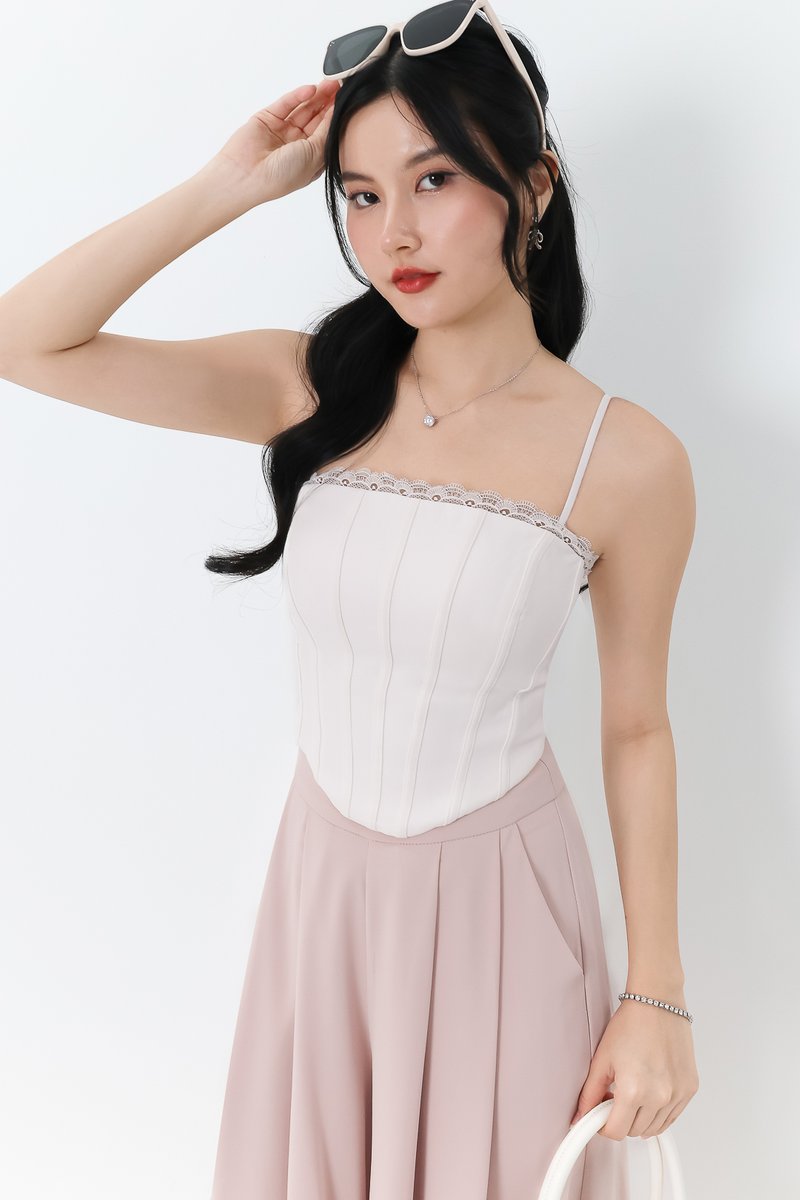 Bernice Bustier Corset Top in White