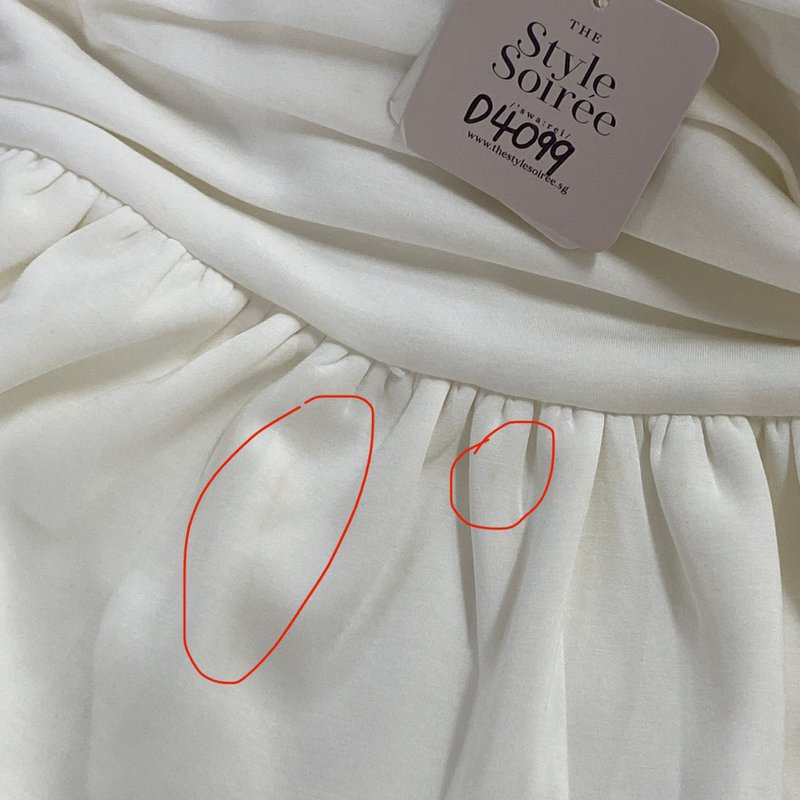DEFECT | Reylene Romper Dress in White in L
