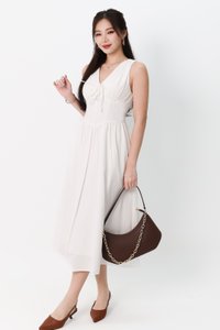 DEFECT | Tabitha Thick Straps Corset Midaxi in White in S DEFECT | Tabitha Thick Straps Corset Midaxi in White in S