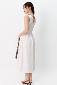 DEFECT | Tabitha Thick Straps Corset Midaxi in White in S DEFECT | Tabitha Thick Straps Corset Midaxi in White in S