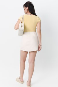 DEFECT | Orin Overlap Skorts in White in S DEFECT | Orin Overlap Skorts in White in S