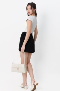 Orin Overlap Skorts in Black